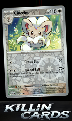Reverse Holofoil Cinccino - 137/162 137/162 Pokemon Uncommon SV05: Temporal Forc