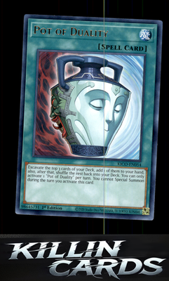 1st Edition Pot of Duality KICO-EN054 YuGiOh Rare King's Court Card NM