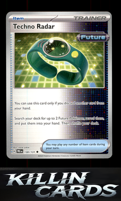 Techno Radar 130/131 Pokemon Uncommon SV: Prismatic Evolutions Card NM
