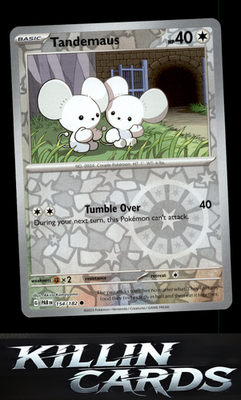 Reverse Holofoil Tandemaus - 154/182 154/182 Pokemon Common SV04: Paradox Rift C
