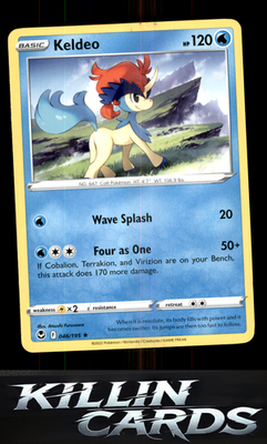 Keldeo 046/195 Pokemon Rare SWSH12: Silver Tempest Card NM