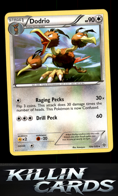 Dodrio 100/135 Pokemon Rare Plasma Storm Card NM