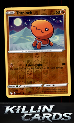 Reverse Holofoil Trapinch 040/072 Pokemon Common Shining Fates Card NM