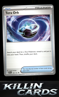 Tera Orb 189/191 Pokemon Uncommon SV08: Surging Sparks Card NM