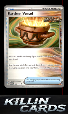 Earthen Vessel 106/131 Pokemon Uncommon SV: Prismatic Evolutions Card NM
