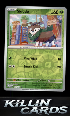 Reverse Holofoil Skiddo 011/198 Pokemon Common SV01: Scarlet & Violet Base Set C