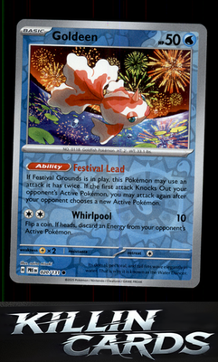 Reverse Holofoil Goldeen 020/131 Pokemon Common SV: Prismatic Evolutions Card NM