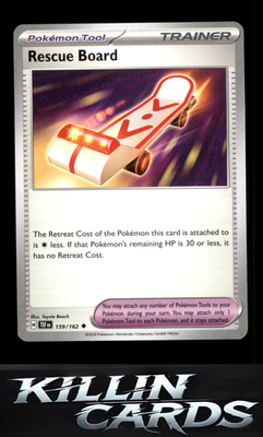Rescue Board 159/162 Pokemon Uncommon SV05: Temporal Forces Card NM