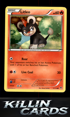 Litleo 11/119 Pokemon Common XY - Phantom Forces Card NM
