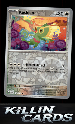 Reverse Holofoil Kecleon 122/159 Pokemon Common SV09: Journey Together Card NM