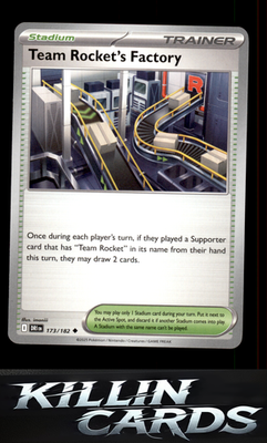 Team Rocket's Factory 173/182 Pokemon Uncommon SV10: Destined Rivals Card NM