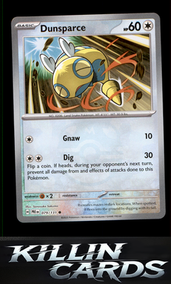 Dunsparce 079/131 Pokemon Common SV: Prismatic Evolutions Card NM