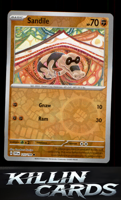 Reverse Holofoil Sandile - 115/198 115/198 Pokemon Common SV01: Scarlet & Violet