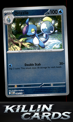 Reverse Holofoil Drizzile 040/132 Pokemon Common ME01: Mega Evolution Card NM