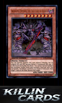 Archfiend Emperor, the First Lord of Horror JOTL-ENDE1 YuGiOh Ultra Rare Judgmen