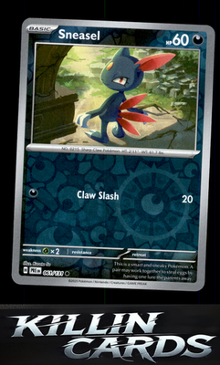 Reverse Holofoil Sneasel 061/131 Pokemon Common SV: Prismatic Evolutions Card NM