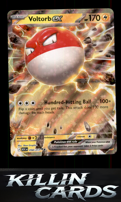 Voltorb ex 058/217 Pokemon Double Rare ME: Ascended Heroes Card NM