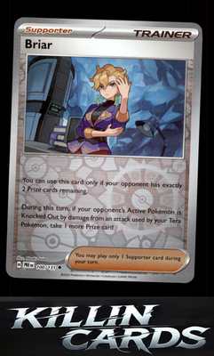 Reverse Holofoil Briar 100/131 Pokemon Uncommon SV: Prismatic Evolutions Card NM