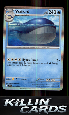 Wailord - 041/159 041/159 Pokemon Rare SV09: Journey Together Card NM