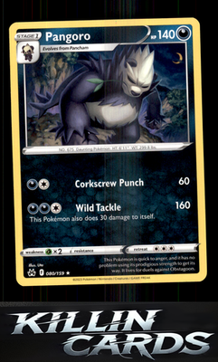 Pangoro 080/159 Pokemon Rare SWSH: Crown Zenith Card NM