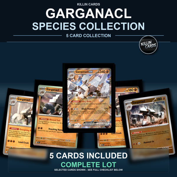 Pokemon TCG Garganacl Species Collection 5 Different Cards