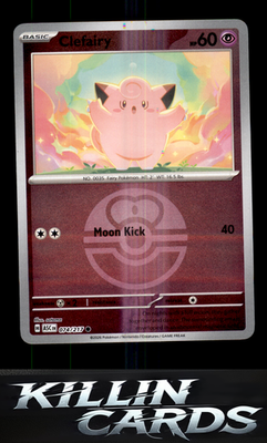 Reverse Holofoil Clefairy (Love Ball) 074/217 Pokemon Common ME: Ascended Heroes