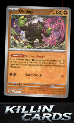 Reverse Holofoil Okidogi 057/131 Pokemon Rare SV: Prismatic Evolutions Card NM