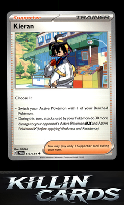 Kieran - 113/131 113/131 Pokemon Uncommon SV: Prismatic Evolutions Card NM