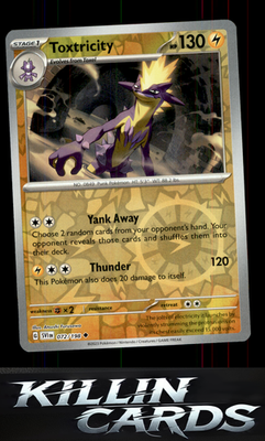 Reverse Holofoil Toxtricity 072/198 Pokemon Uncommon SV01: Scarlet & Violet Base