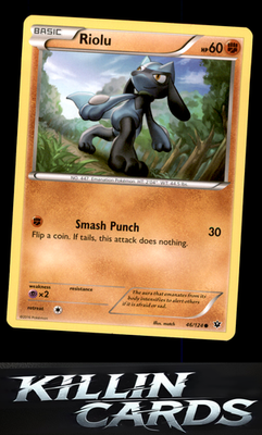 Riolu (46) 46/124 Pokemon Common XY - Fates Collide Card NM