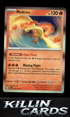Moltres 146/165 Pokemon Rare SV: Scarlet & Violet 151 Card NM