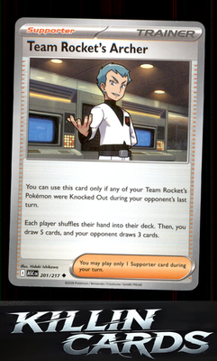 Team Rocket's Archer 201/217 Pokemon Uncommon ME: Ascended Heroes Card NM