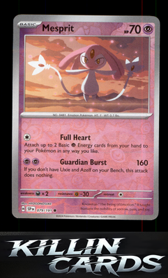 Reverse Holofoil Mesprit - 079/191 079/191 Pokemon Common SV08: Surging Sparks C
