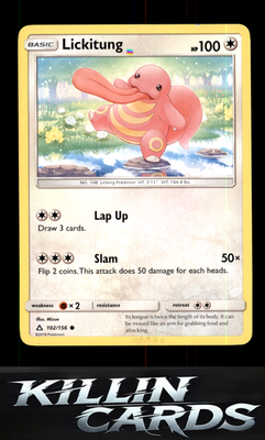 Lickitung 102/156 Pokemon Common SM - Ultra Prism Card NM