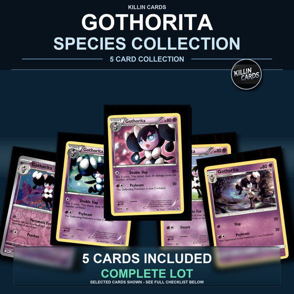 Pokemon TCG Gothorita Species Collection 5 Different Cards
