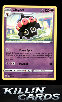 Claydol 058/163 Pokemon Rare SWSH05: Battle Styles Card NM