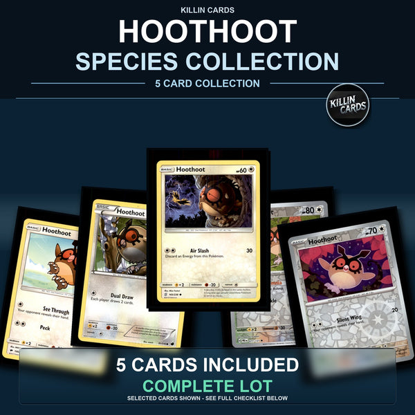 Pokemon TCG Hoothoot Species Collection 5 Different Cards