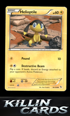 Helioptile 36/106 Pokemon Common XY - Flashfire Card LP