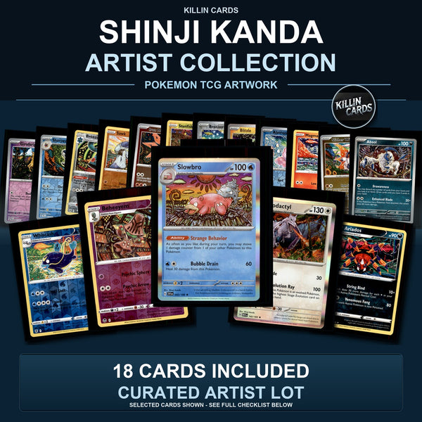 Pokemon TCG Shinji Kanda Artist Collection 18 Cards Lot