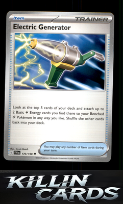 Electric Generator 170/198 Pokemon Uncommon SV01: Scarlet & Violet Base Set Card