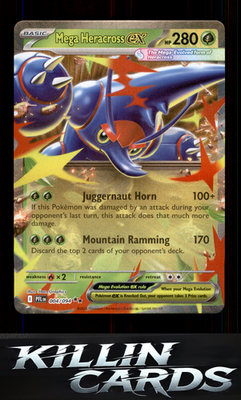 Mega Heracross ex - 004/094 004/094 Pokemon Double Rare ME02: Phantasmal Flames