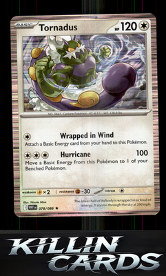 Tornadus 078/086 Pokemon Rare SV: White Flare Card NM