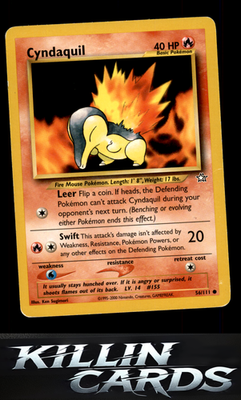 Cyndaquil (56) 056/111 Pokemon Common Neo Genesis Card LP