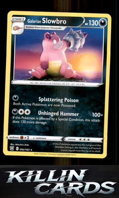 Galarian Slowbro 092/163 Pokemon Rare SWSH05: Battle Styles Card NM