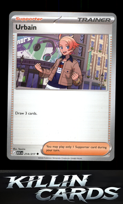 Urbain 214/217 Pokemon Uncommon ME: Ascended Heroes Card NM