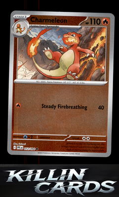 Reverse Holofoil Charmeleon 012/094 Pokemon Common ME02: Phantasmal Flames Card