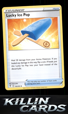 Lucky Ice Pop 150/203 Pokemon Uncommon SWSH07: Evolving Skies Card NM