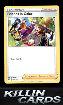 Friends in Galar 140/172 Pokemon Uncommon SWSH09: Brilliant Stars Card NM