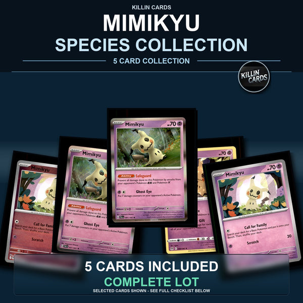 Pokemon TCG Mimikyu Species Collection 5 Different Cards