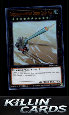 1st Edition Superdreadnought Rail Cannon Gustav Max RA04-EN063 YuGiOh Super Rare